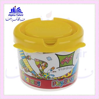 خمیربازی سطلی 5 رنگ توتو