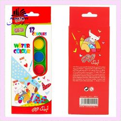 آبرنگ 12 رنگ جعبه ای توتو