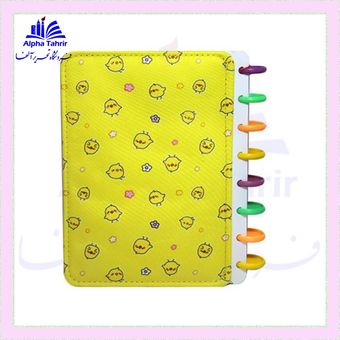 دفتر 100 برگ دکمه ای مدل جلد پارچه قابل شستشو ( سویل )