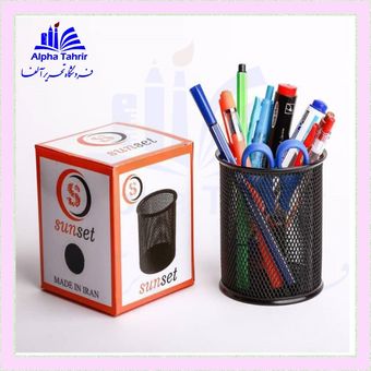 جا قلمی فلزی توری مشکی