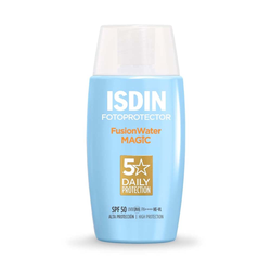 ضدآفتاب آبرسان و سبک برای انواع پوست فیوژن واتر مجیک ایزدین با SPF50 و حجم 50 میل