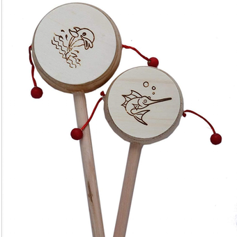 جغجغه چوبی مدل طبلک (کد811)