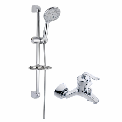 ست 2 عددی دوش حمام قاجاری با علم یونیکا کروم (5 سال گارانتی شیرآلات)