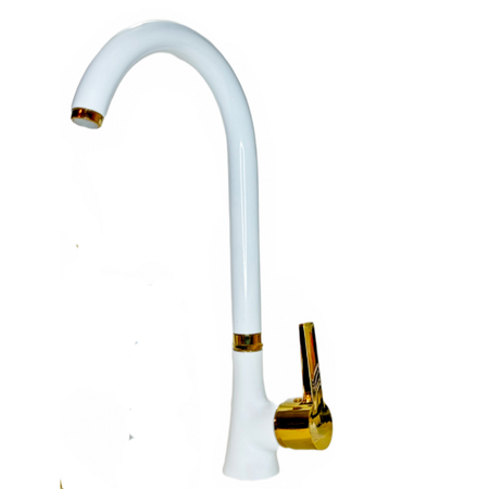 شیر ظرفشویی مدل پارمیس سفید طلایی (5 سال گارانتی)