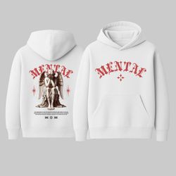هودی سفید MENTAL