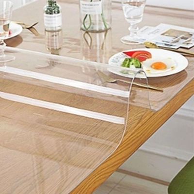 طلق رومیزی شفاف ضخیم دو میل عرض 60 سانتی‌متر (محافظ کابینت ضدخش و ضدآب)