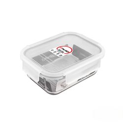 ظرف نگهدارنده حجم 1000ml سفید واشر طوسی