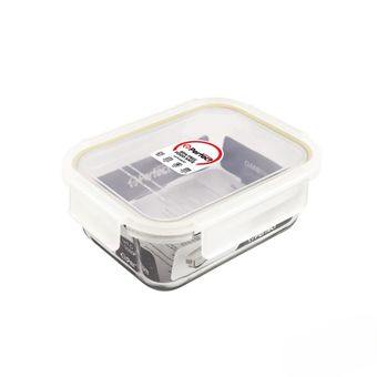 ظرف نگهدارنده حجم 1000ml سفید واشر کرم