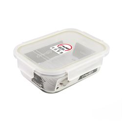 ظرف نگهدارنده حجم 1500ml سفید واشر کرم