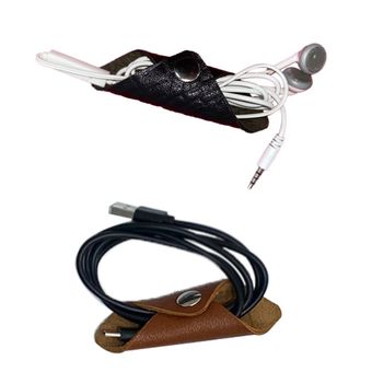 جای سیم شارژری/هنذفری چرم طبیعی