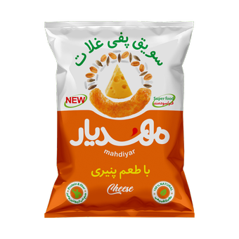 سویق پفی غلات کامل پنیری50گرمی مهدیار