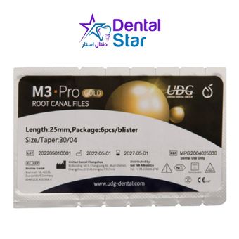 فایل روتاری ام تری پرو گلد 4 درصد طول 25 Pro Gold Rotary File M3
