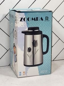 فلاکس 1 لیتری شیشه صورتی S1701B لاله مشکی زومبا (12)