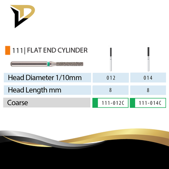 فرز الماسه توربین فلت اند سیلندریک بلند  Flat End Cylinder Long برند VD بسته 5 عددی