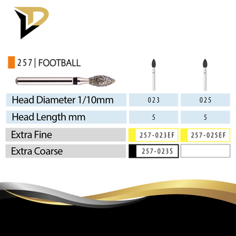 فرز الماسه توربین فوتبالی نوک تیز Pointed Football برند VD بسته 5 عددی