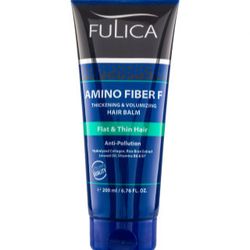 بالم مو نرم کننده و حجم دهنده فولیکا مدل Amino Fiber حاوی آرگان مناسب مو کم و نازک حجم 200 میلی لیتر