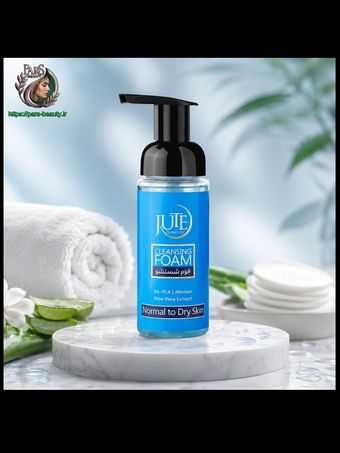 فوم شستشوی صورت ژوت(JUTE) 150 میلی مناسب پوست نرمال تا خشک + اشانتیون