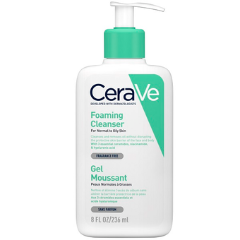 فوم شستشوی صورت سراوی Cerave – مخصوص پوست نرمال و چرب – حجم 236 و 473 میل