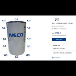 فیلتر روغن اصلی اویکو کد 1901605- مناسب برای ایویکو 330-380-720-440