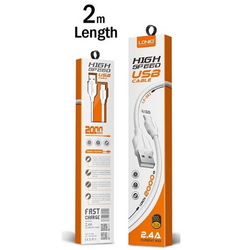 کابل تبدیل USB به لایتنینگ الدینیو مدل LS-362  طول 2 متر