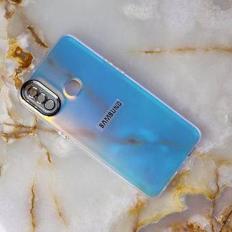 قاب PC سامسونگ Galaxy A10s براق متال محافظ لنزدار