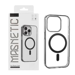 قاب اورجینال Magnetic Magsafe دور ژله ای Apple iPhone 15 Pro - مشکی (پک دار)