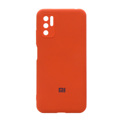 قاب سیلیکونی زیر بسته محافظ لنزدار Xiaomi Mi 10T Pro - نارنجی