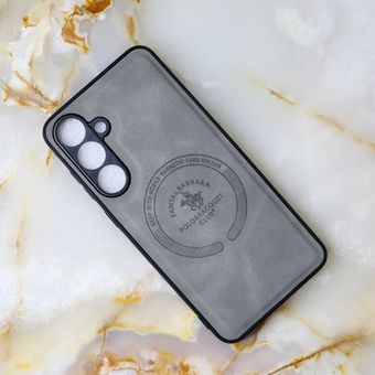 قاب چرمی Polo & Racquet Club سامسونگ Galaxy S24 FE طرح مگ سیف محافظ لنزدار