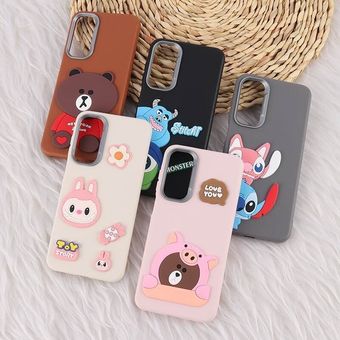 قاب چرمی ژله ای Leather سامسونگ Galaxy A16 4G / A16 5G طرح دار