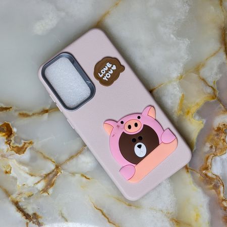 قاب چرمی ژله ای Leather سامسونگ Galaxy A36 طرح دار Love you