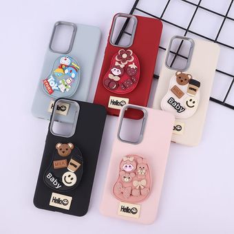 قاب چرمی ژله ای Leather سامسونگ Galaxy A56 پاپ سوکت دار