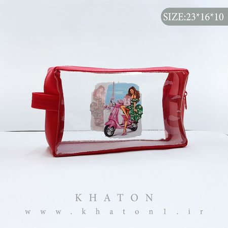 کیف مدل واش بگ طرح ایفل بسته 24 عددی (رنگ جور)