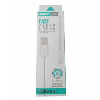 کابل شارژ تبدیل USB به Type-C آنستی مدل Fast cable  ZT-008