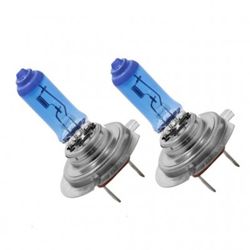 لامپ هالوژن طرح زنون سفید یخی خودرو مدل H7 / 12V / 100W بسته 2 عددی