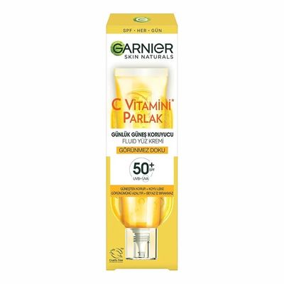 ضد آفتاب بی رنگ ویتامین سی گارنیر SPF50