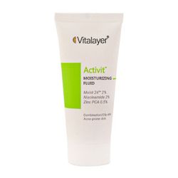 لوسیون فلوئید مرطوب کننده پوست چرب بی رنگ 40 میل ویتالیر