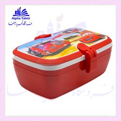 ظرف غذا پلاستیکی یک طبقه مستطیلی کارا مدل فانتزی