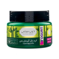 ماست بدن (کرم ژل آبرسان بدن) بامبو و درخت چای مناسب پوست چرب دیپ سنس