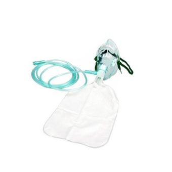 ماسک اکسیژن کیسه‌دار (رزرو بگ‌دار) غیربازدمی Non Rebreather بزرگسال
