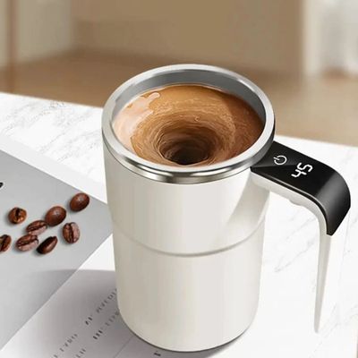 لیوان همزن مغناطیسی شارژی با نمایش دما