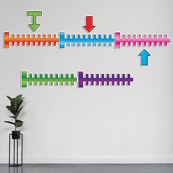 محور اعشار لمینتی 125 سانتی - ریاضی آموزشی، تزئینی و تشویقی