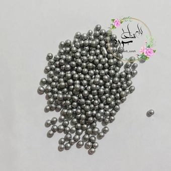 مروارید خوراکی رنگ نقره ای سایز درشت 100گرم