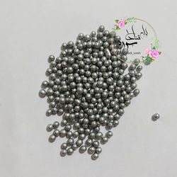 مروارید خوراکی رنگ نقره ای سایز درشت 100گرم
