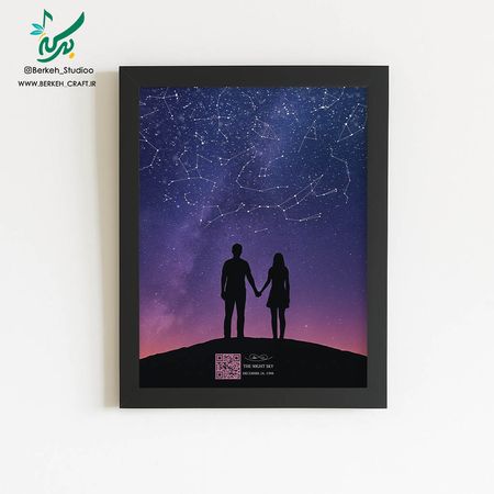 تابلو موزیکال آسمان شب مدل شب آرزوها 2 قابل شخصی سازی