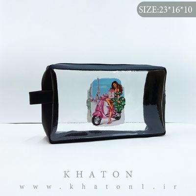 کیف مدل واش بگ طرح ایفل بسته 120عددی (رنگ جور)