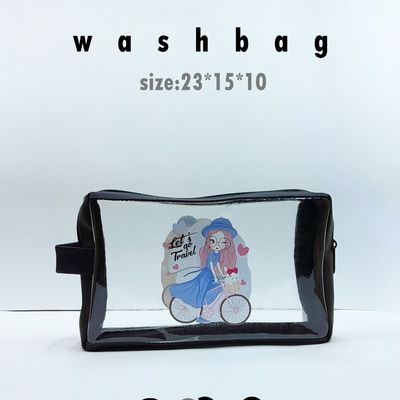 کیف مدل واش بگ طرح دوچرخه| بسته 12 عددی | رنگ جور (فقط عمده)