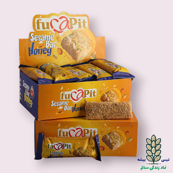 کنجد بار عسلی 50 گرمی فوکاپیت - بسته 20 عددی | انرژی در هر گاز، تغذیه در هر لقمه