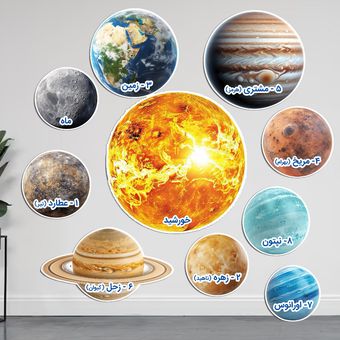 تم منظومه شمسی لمینتی آموزشی و تزئینی و تشویقی