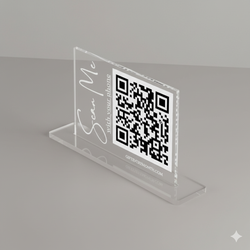 استند کیو آر کد (qr code) پلکسینو مدل مهتاب