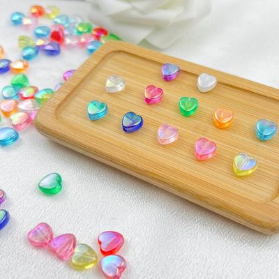 مهره شفاف قلب شاین هولوگرامی (5 عددی)